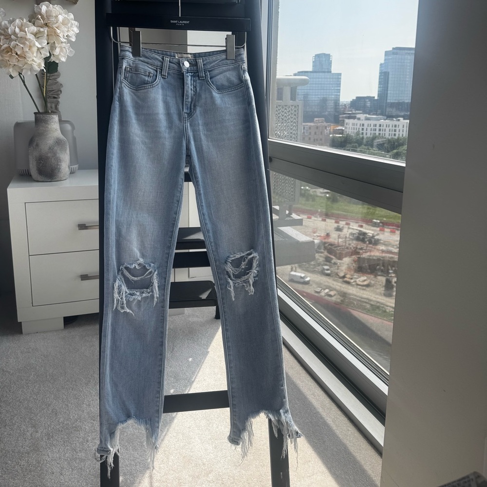 LAGENCE
High Line Distressed Skinny Jean In Lombards Destruct - Picture 13 of 15